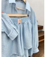 SAINT-TROPEZ Tensel/Viskoos Set Lühikeste Pükstega