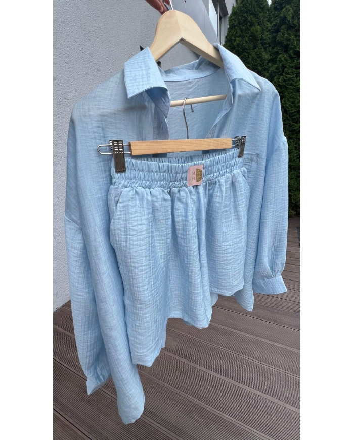 SAINT-TROPEZ Tensel/Viskoos Set Lühikeste Pükstega