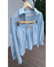 SAINT-TROPEZ Tensel/Viskoos Set Lühikeste Pükstega