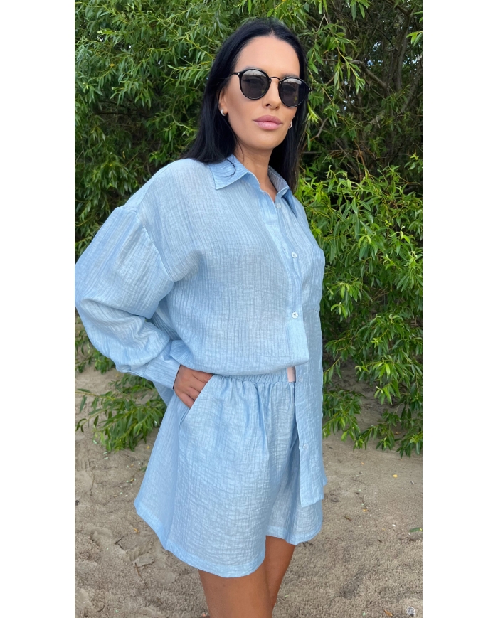 SAINT-TROPEZ Tensel/Viskoos Set Lühikeste Pükstega