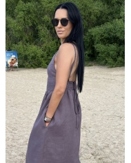 LOLA MAXI Linen Dress