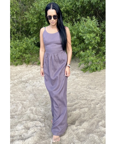 LOLA MAXI Linen Dress