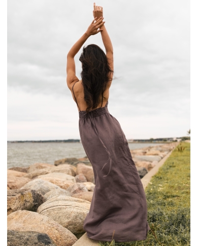 LOLA MAXI Linen Dress