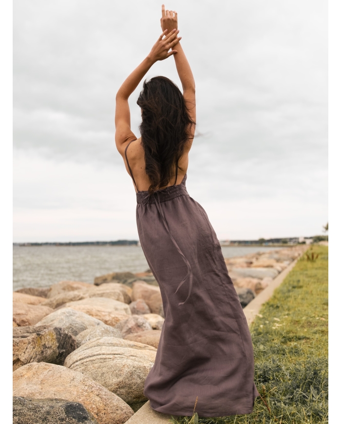 LOLA MAXI Linen Dress