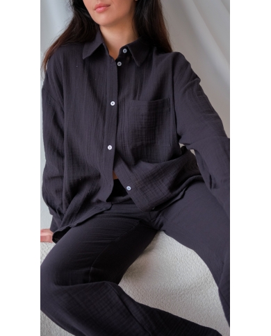 BLACK BLACK Musliinist Set Pükstega Xs-M