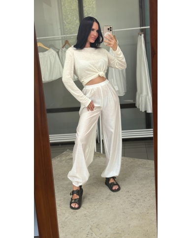 Trousers balloons translucent without lining