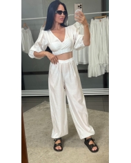 Брюки балоны полупрозрачные (без подклада)