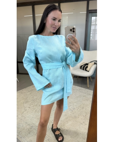 POSH PORTOFINO Premium Linen Dress growth to 167