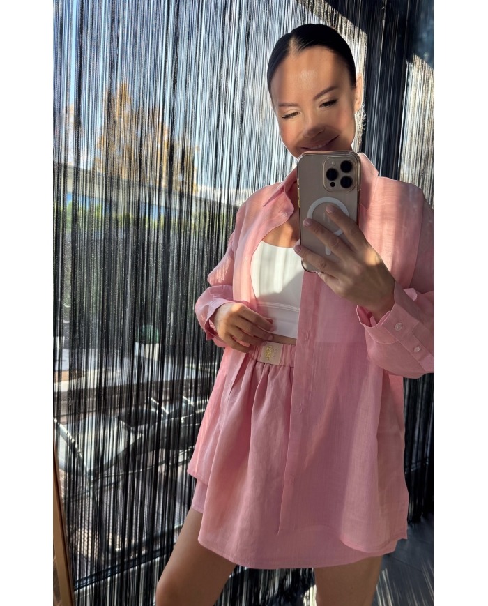 Юбка мини с воланом + рубашка Xs