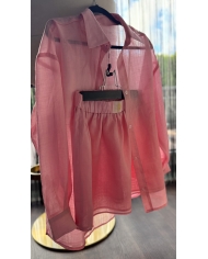 Юбка мини с воланом + рубашка Xs