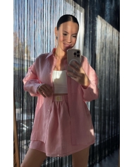 Юбка мини с воланом + рубашка Xs