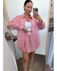 Юбка мини с воланом + рубашка Xs