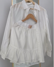 Miniseelik volangidega + särk