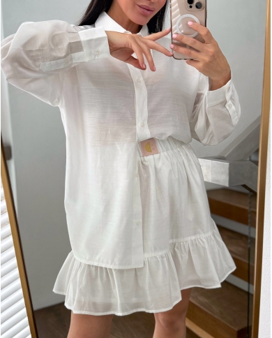 Miniseelik volangidega + särk