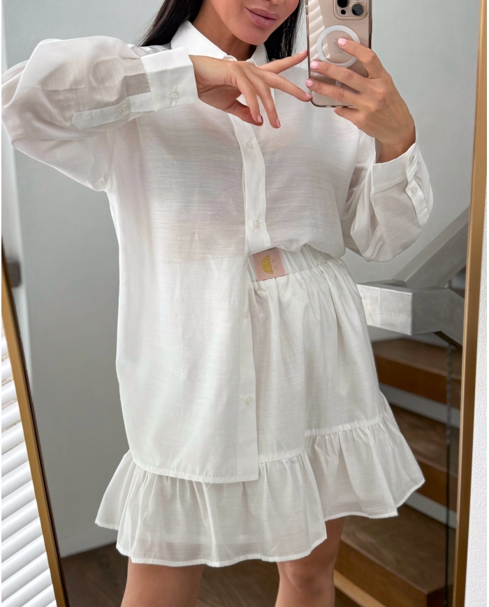 Miniseelik volangidega + särk