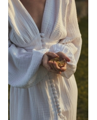 LILY Платье из муслина на пуговицах