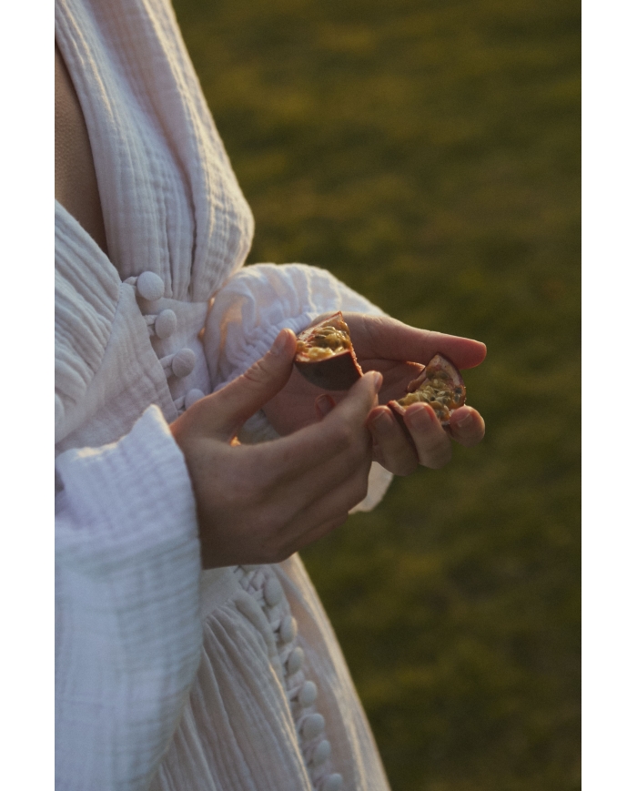 LILY Платье из муслина на пуговицах