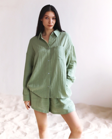 JADE Särk Musliinist Set Lühikeste Pükstega